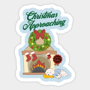 Christmas Approaching Sticker